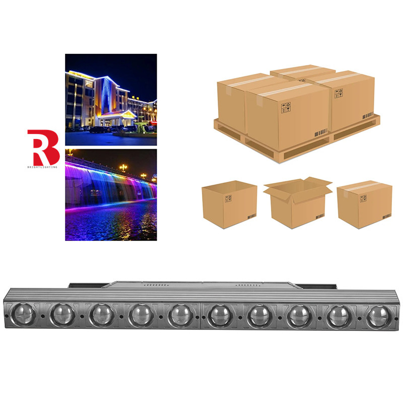 IP20 10 * 40W LED Wash Beam Bar Light RGBW 4in1 City Light para entretenimento