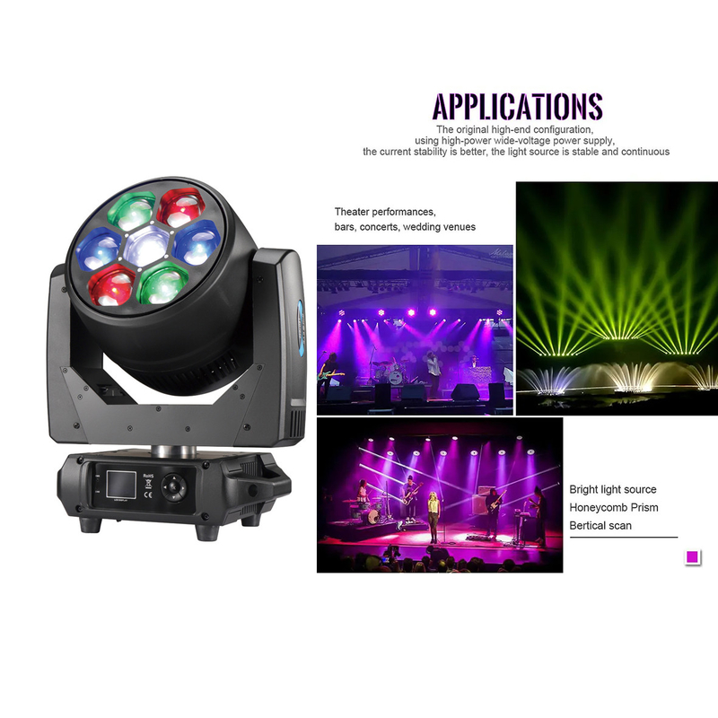 7*40W Lâmpadas de corantes B EYE LED Moving Head Stage Light Para Concert Show