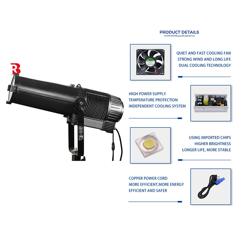 AC100V-240V 5 em 1 Led Studio Light RDM / DMX Control