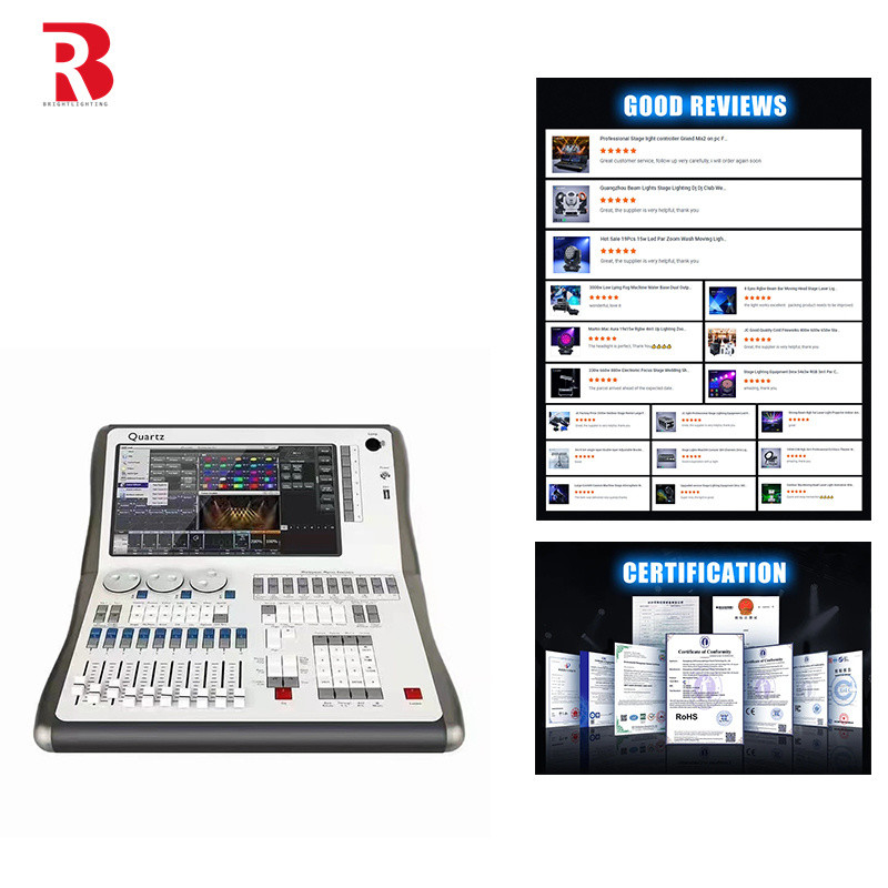 Fase sem problemas Quartz Tiger Touch DMX Controller de Parede Sistema de Controle Iluminação visualmente impressionante