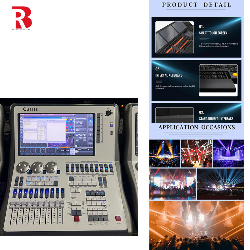 Fase sem problemas Quartz Tiger Touch DMX Controller de Parede Sistema de Controle Iluminação visualmente impressionante