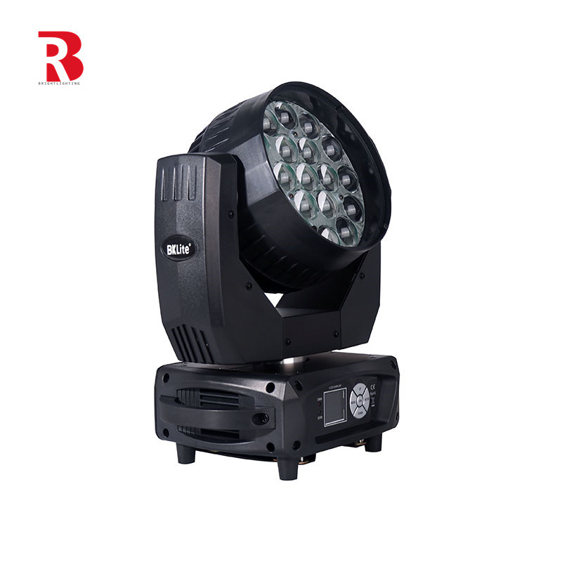 LED Moving Head ZOOM And Rotation 19pcs 15W 4-In-1 Beeye Beam Light