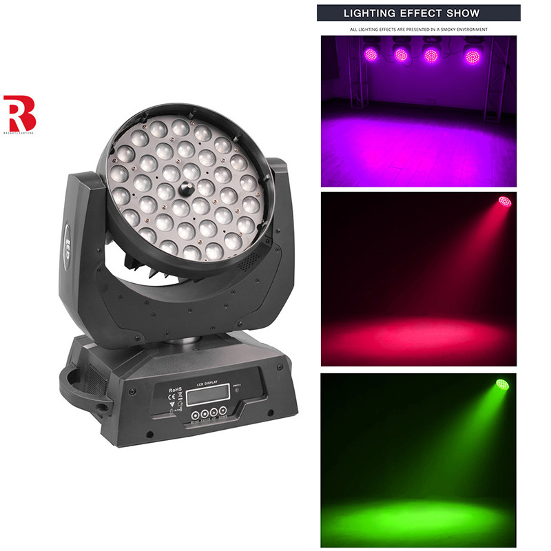 380W LED Moving Head 36*10W RGBW 4-In1 ZOOM And BEAM Beeye Light