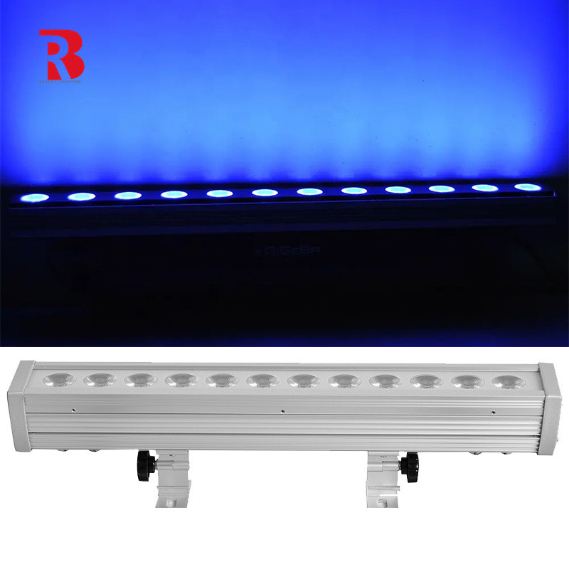 Edifício ao ar livre Hotel LED 12 × 3W RGB 3in1 LED Stage Wash DMX DJ City Light