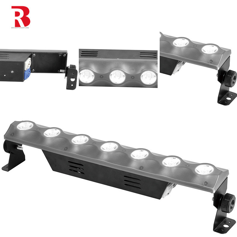 DMX512 7×3W Branco Quente 42 Pcs 0,5W RGB 3IN1 LED Luz de Estágio da Cidade