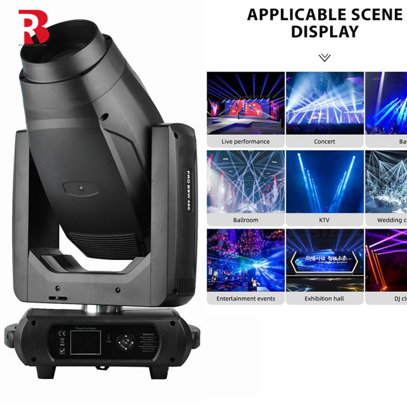 400W 3In1 Led Beam Moving Head Light com CTO CMY Effect Spot BSW Wash Zoom