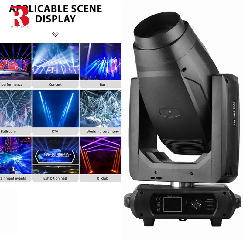 400W 3In1 Led Beam Moving Head Light com CTO CMY Effect Spot BSW Wash Zoom