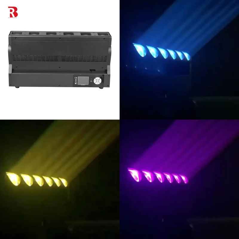 DMX LED Professional Pixel Zoom Bar 6pcs 40W RGBW Iluminação de palco de 4 em 1