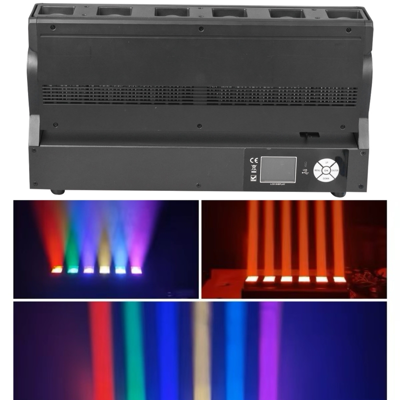 DMX LED Professional Pixel Zoom Bar 6pcs 40W RGBW Iluminação de palco de 4 em 1