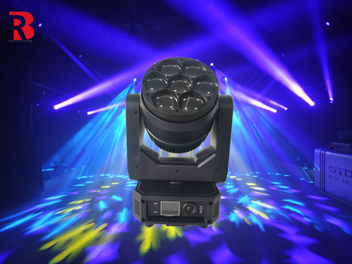 7*40W RGBW 4in1 LED Moving Head Stage Light para festa show de casamento