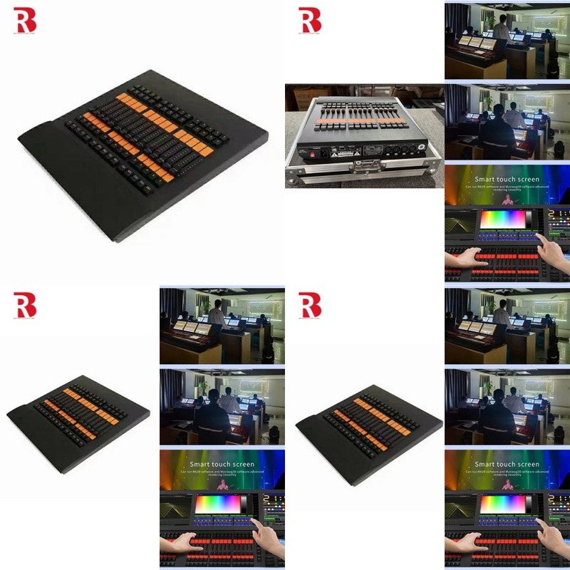 Lâmpada de cabeça móvel Dmx Controlador Console do sistema RGB RGBW Fixtures Stage