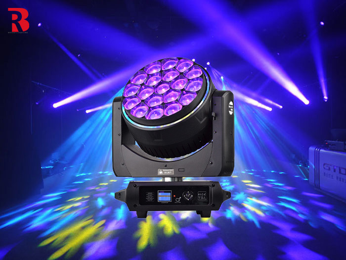 LED Bee Eye 4in1 Moving Head Stage Light com mistura de cores RGBW
