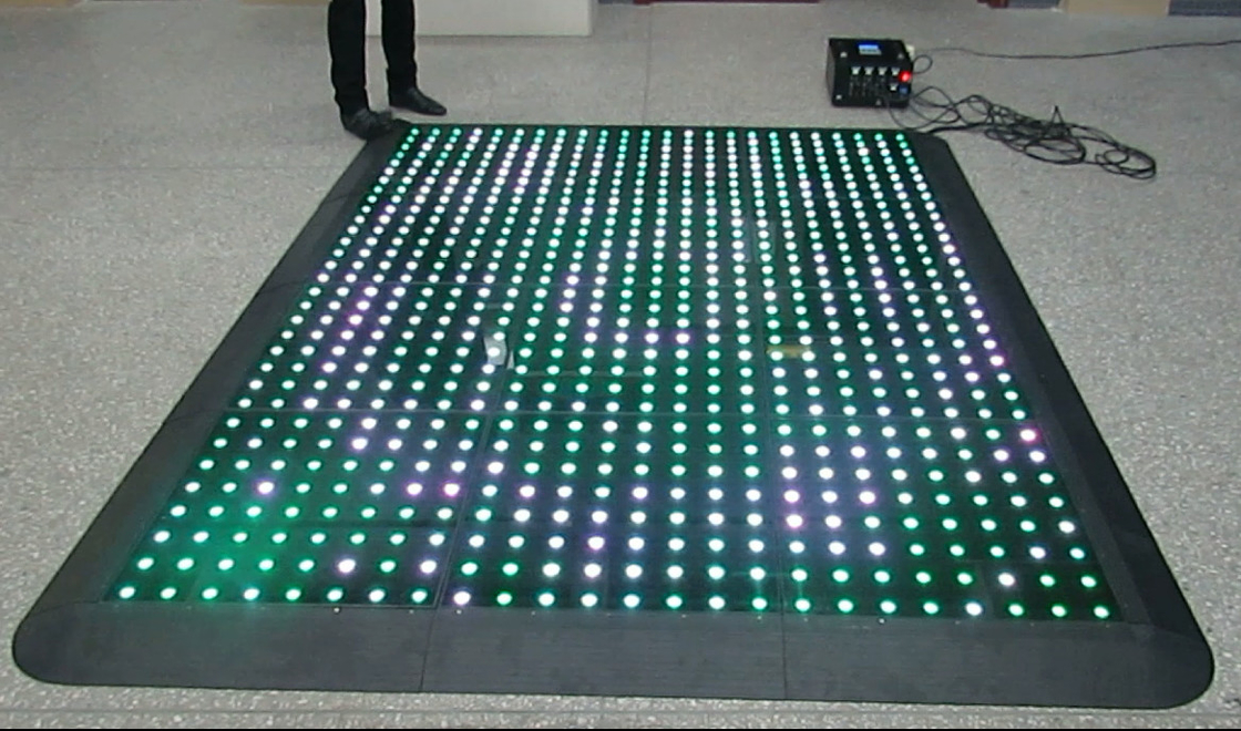 Instalação de piso de dança sem fio LED conveniente para palco profissional