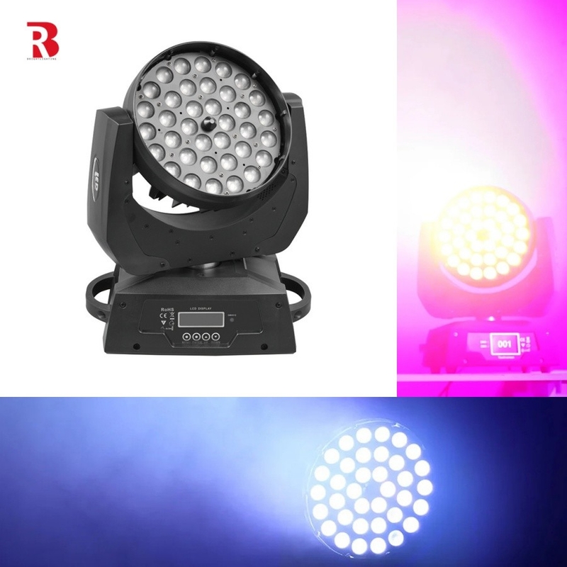 4in1 Rgbw Zoom Led 36pcs X 10w Moving Head Wash Light para iluminação de eventos profissionais