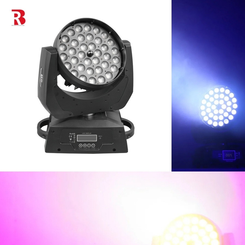 4in1 Rgbw Zoom Led 36pcs X 10w Moving Head Wash Light para iluminação de eventos profissionais
