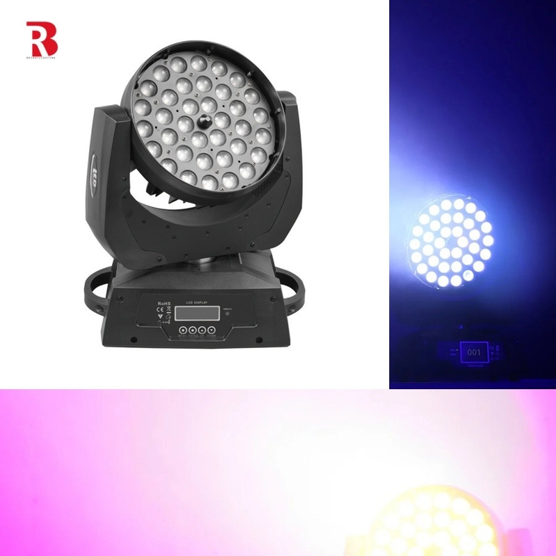 4in1 Rgbw Zoom Led 36pcs X 10w Moving Head Wash Light para iluminação de eventos profissionais