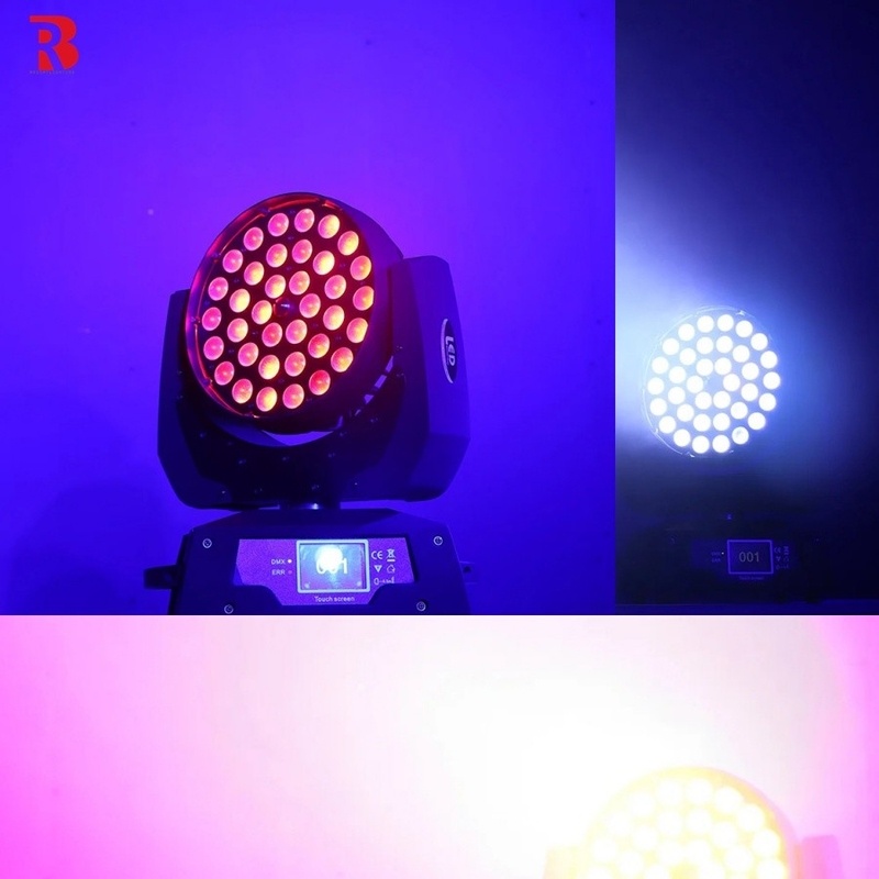 Crie atmosferas dramáticas com 36pcs X 10W RGBW 4-In-1 Zoom LED Moving Head Wash Light