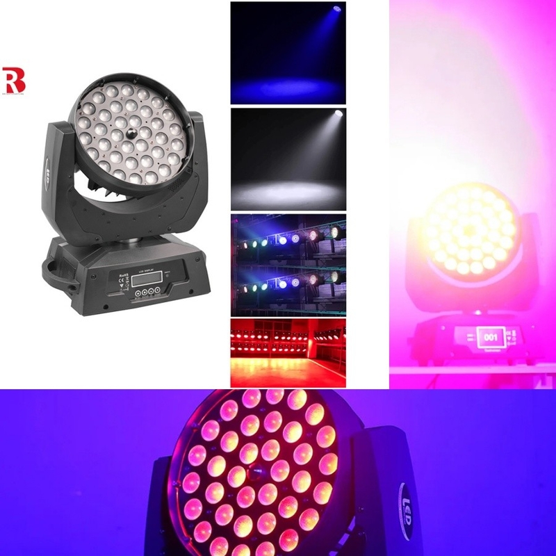 Crie exibições impressionantes com 36pcs X 10W RGBW 4-In-1 Zoom LED Moving Head Light