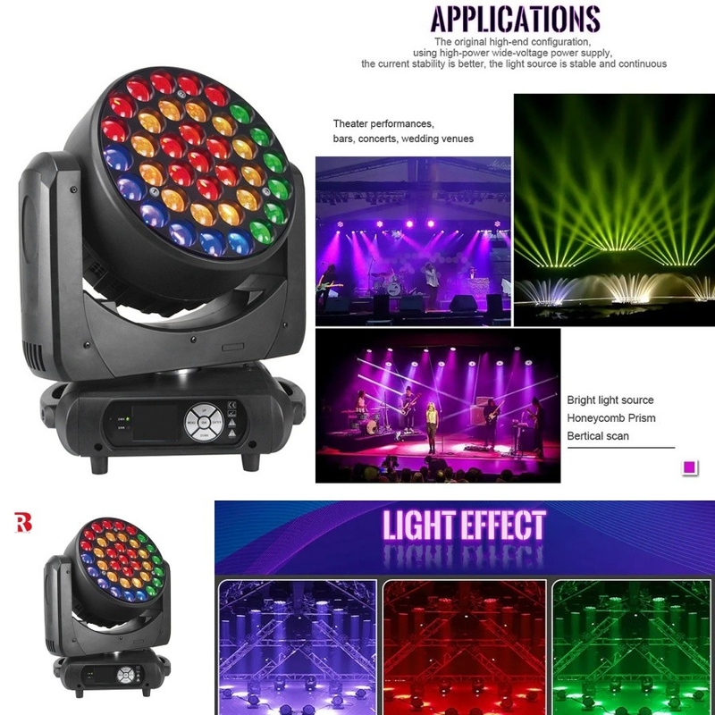 Interface fácil de usar Olho de abelha Luz de cabeça móvel para navegação rápida através das configurações