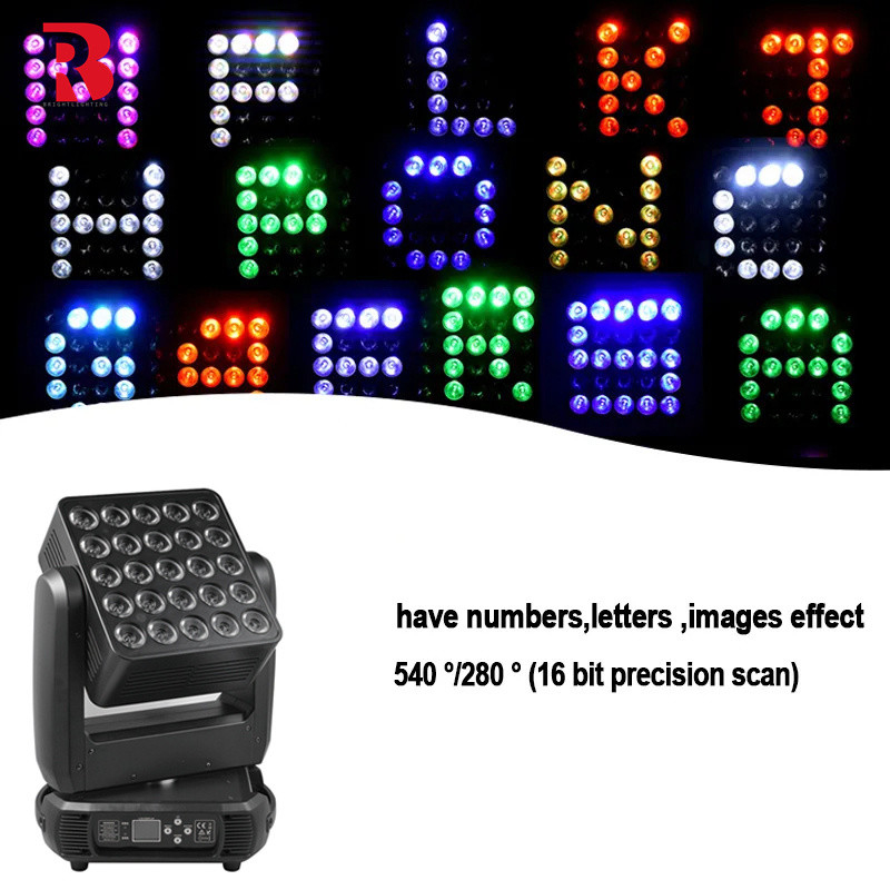 400W 25*12W Matrix Auto DMX LED Moving Head Stage Light Para Entretenimento
