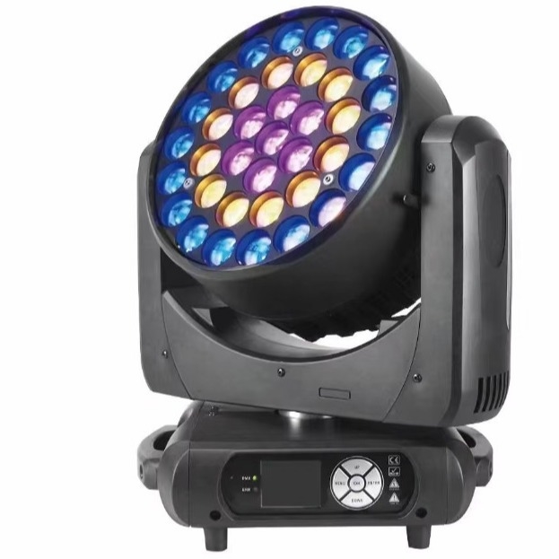 48CH Alto brilho LED Moving Head Light 37*15W LED RGBW mini laser stage led spot pro iluminação led bar