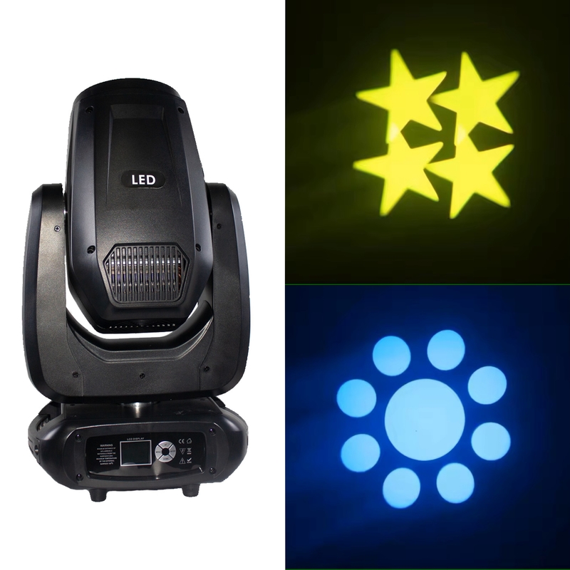 LED 200w cabeça de vibração ponto de prisma giratório 200w feixe de LED ponto de cabeça móvel