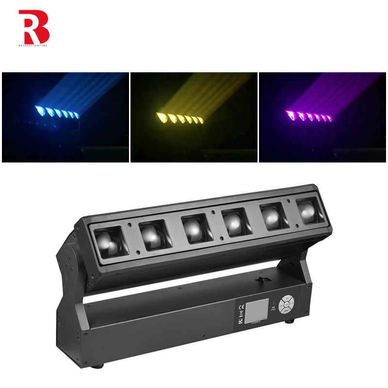 6pcs 40w RGBW Pixel LED Zoom Beam Lavar Disco Escenário Luz Para Clube