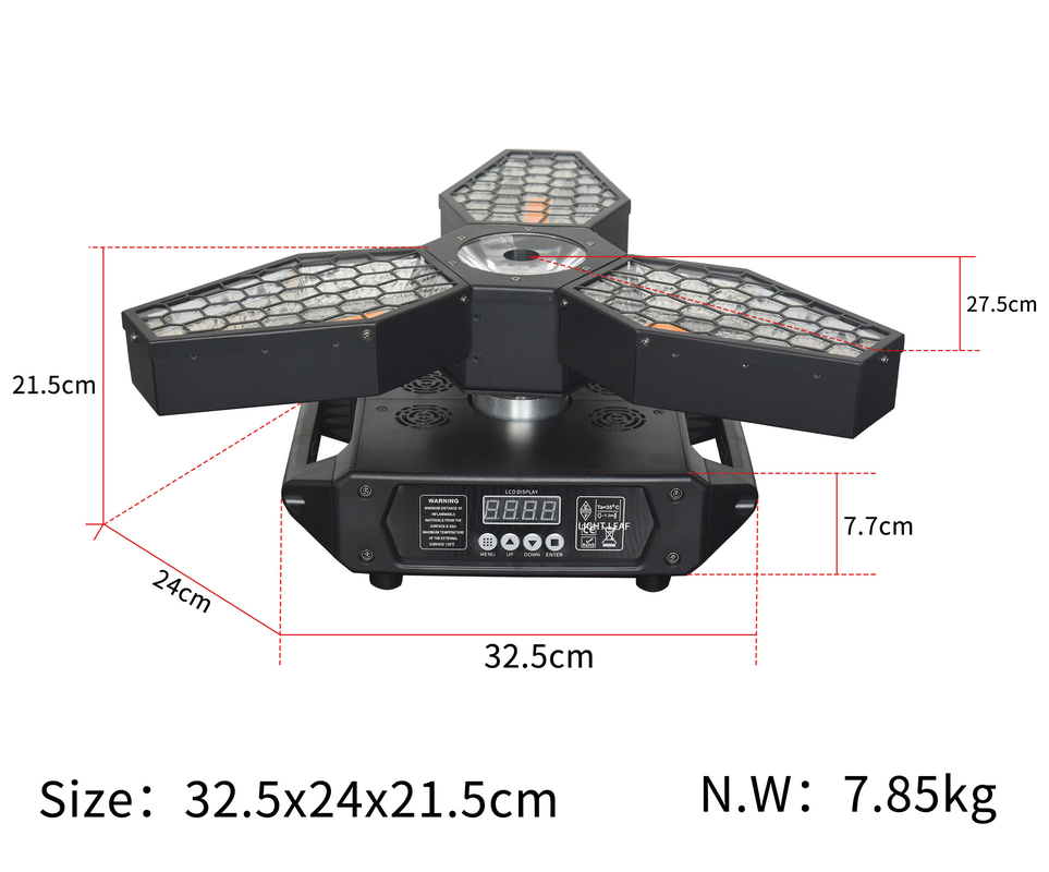 3*60W Big Retro Fan Beam Moving Head Light Para Concertos de Show ao Vivo