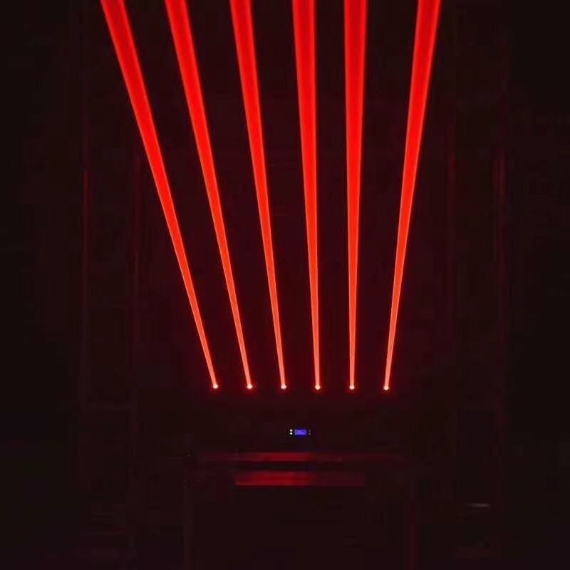 250w 6 Head Laser 3 em 1 Laser Pixel Beam Moving Head Light Indoor