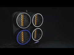 Lâmpada de cabeça móvel Fabricantes Retro 4 olhos Blinder RGB LED Beads