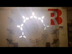 Luz de cabeça móvel de feixe para shows ao vivo Concertos 3 * 60W Grande ventilador retrô