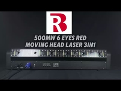 Luz de cabeça de movimento de feixe 3 em 1 Laser Light Bead Color Gradient Show