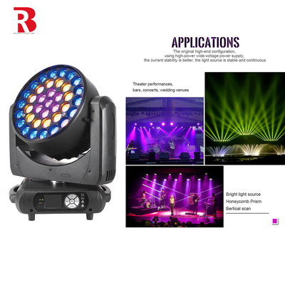 DMX512 37pcs 15w RGBW Lavar Moving Zoom cabeça de palco luz para o DJ Club