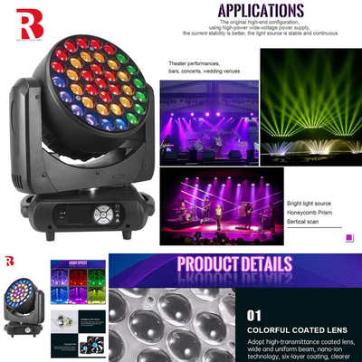 Crie uma atmosfera dinâmica com RGBW 4in1 LED Moving Head Light para Eventos Corporativos