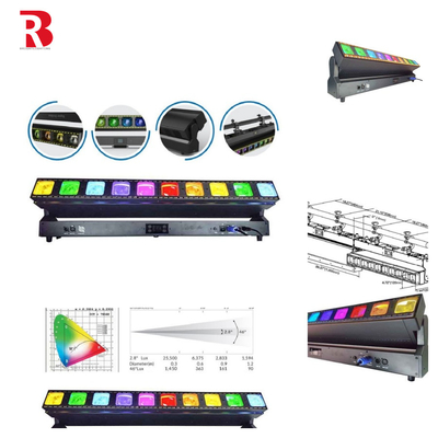 10*60W LED Bar Beam Moving Head Stage Light Brilho ajustável para qualquer configuração de palco