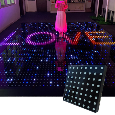 50 * 50cm LED azulejos de chão de dança para casamento igreja evento show concerto